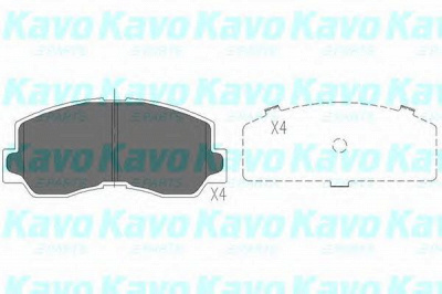 KAVO PARTS kbp5532 -  Комплект тормозных колодок, дисковый тормоз